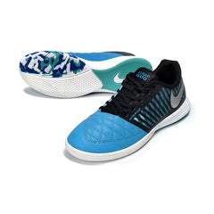 Nike Lunar Gato II Black and Blue Indoor IC Football Boot