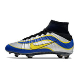 Nike Mercurial Superfly 4 Elite Gray and Blue Firm Ground FG Football Boot