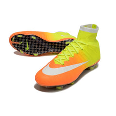 Nike Mercurial Superfly 4 Elite Orange and Yellow Firm Ground FG Football Boot