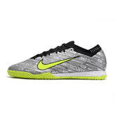 Nike Mercurial Vapor 15 Elite Gray and Green Indoor IC Football Boot