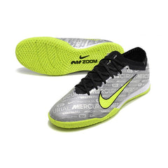 Nike Mercurial Vapor 15 Elite Gray and Green Indoor IC Football Boot