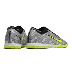 Nike Mercurial Vapor 15 Elite Gray and Green Indoor IC Football Boot