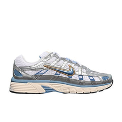 Nike P-6000 Light Silver and Light Blue Running Shoes