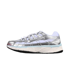 Nike P-6000 White and Silver Running Shoes