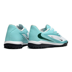 Nike Phantom 6 Academy White and Light Blue Turf TF Football Boot