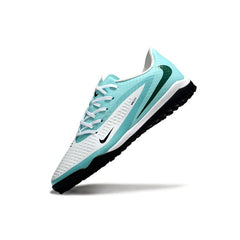 Nike Phantom 6 Academy White and Light Blue Turf TF Football Boot