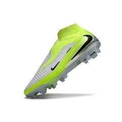 Nike Phantom 6 DF Elite Gray and Light Green Firm Ground FG Football Boot