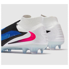 Nike Phantom 6 DF Elite White and Blue Pack Firm Ground FG Kids Football Boot