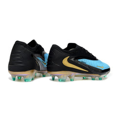 Nike Phantom 6 Elite Black, Blue and Golden Firm Ground FG Football Boot