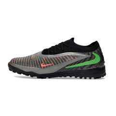 Nike Phantom 6 Elite Black, Gray and Green Turf TF Football Boot