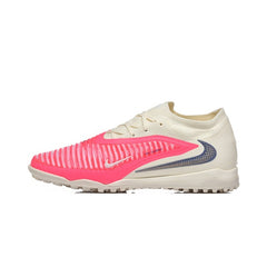 Nike Phantom 6 Elite Pink and Beige Turf TF Kids Football Boot