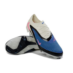 Nike Phantom 6 Elite White and Blue Firm Ground FG Kids Football Boot
