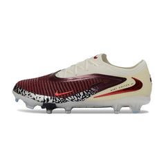Nike Phantom 6 Elite White and Dark Red Kids Fim Ground FG Football Boot