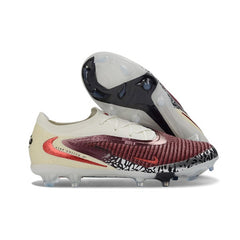 Nike Phantom 6 Elite White and Dark Red Kids Fim Ground FG Football Boot