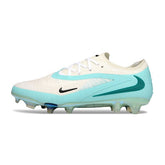 Nike Phantom 6 Elite White and Light Green Firm Ground FG Football Boot