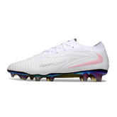 Nike Phantom 6 Elite White and Pink Firm Ground FG Football Boot