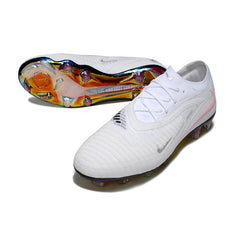 Nike Phantom 6 Elite White and Pink Firm Ground FG Football Boot