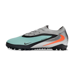 Nike Phantom 6 Pro Black, Silver and Light Blue Turf TF Fooball Boot