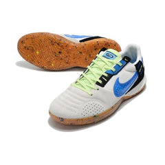 Nike Streetgato IC White Black and Blue Indoor IC Football Boot