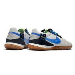 Nike Streetgato IC White Black and Blue Indoor IC Football Boot