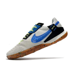 Nike Streetgato IC White Black and Blue Indoor IC Football Boot