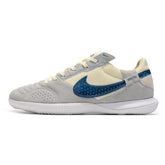 Nike Streetgato IC White Blue and Gray Indoor IC Football Boot