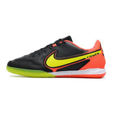 Nike Tiempo Legend 9 Elite Black Orange and Yellow Indoor IC Football Boot