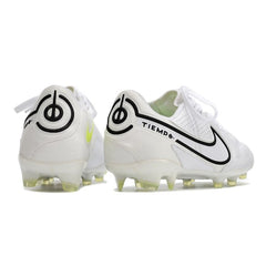 Nike Tiempo Legend 9 Elite White and Black Firm Ground FG Football Boot