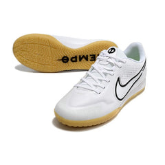 Nike Tiempo Legend 9 Elite White and Black Indoor IC Football Boot