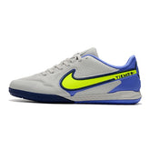 Nike Tiempo Legend 9 Elite White and Blue Indoor IC Football Boot