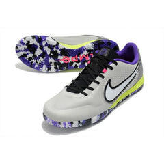 Nike Tiempo Legend 9 Elite White and Purple Indoor IC Football Boot