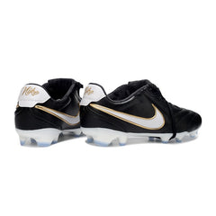 Nike Tiempo Ligera Elite Black and White Firm Ground FG Football Boot