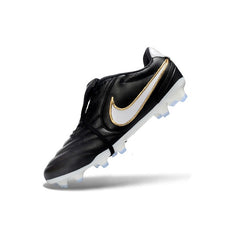 Nike Tiempo Ligera Elite Black and White Firm Ground FG Football Boot