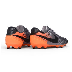 Nike Tiempo Ligera Pro Gray and Orange Firm Ground FG Football Boot