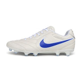 Nike Tiempo Ligera Pro White and Blue Firm Ground FG Football Boot