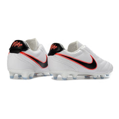Nike Tiempo Ligera Pro White, Black and Red Firm Ground FG Football Boot