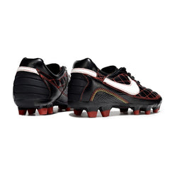 Nike Tiempo R10 Legend Elite Black Red and White Firm Ground FG Football Boot