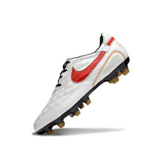 Nike Tiempo R10 Legend Elite White and Red Firm Ground FG Football Boot
