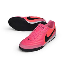 Nike Tiempo Streetgato Pink and Black Indoor IC Football Boot