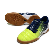 Nike Total 90 III Blue and Green Indoor IC Football Boot