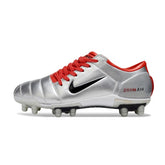 Nike Total 90 III Gray and Red Firm Ground FG Football Boot