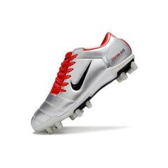 Nike Total 90 III Gray and Red Firm Ground FG Football Boot