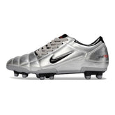 Nike Total 90 III Silver and Black Firm Ground FG Football Boot