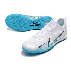 Nike Vapor 15 Pro Zoom White and Blue Indoor IC Football Boot