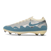 Nike x Patta Mercurial Vapor Elite Silver, Blue and White Firm Ground FG Football Boot