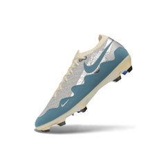 Nike x Patta Mercurial Vapor Elite Silver, Blue and White Firm Ground FG Football Boot