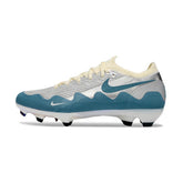 Nike x Patta Mercurial Vapor Elite Silver, Blue and White Firm Ground FG Football Boot