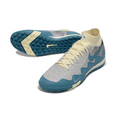 Nike x Patta Zoom Mercurial Superfly Elite White, Blue and Silver Turf TF Football Boot