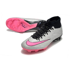 Nike Zoom Mercurial Superfly 9 Academy Gray and Pink Firm Ground FG Football Boot