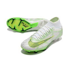 Nike Zoom Mercurial Superfly 9 Academy Silver and Green Firm Ground FG Football Boot